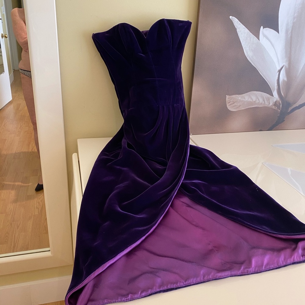 Victor Costa velvet gown